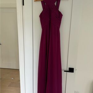 Elegant Deep Rose / Magenta Azazie Bridesmaid Dress